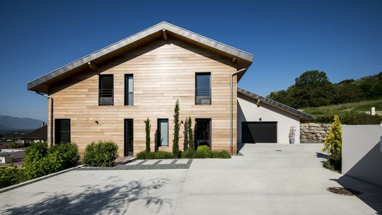 Maison ossature bois labellise BBC _ Saint Jean de Moirans (24)