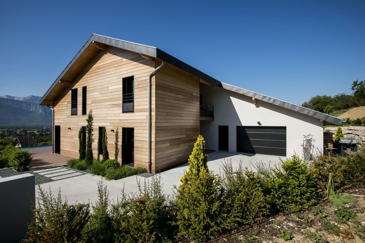 Maison ossature bois labellise BBC _ Saint Jean de Moirans (25)
