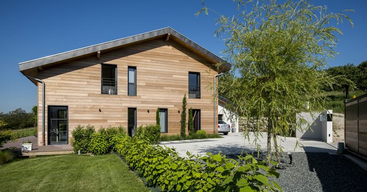 Maison ossature bois labellise BBC _ Saint Jean de Moirans (26)