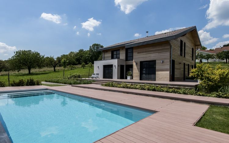 Maison ossature bois labellise BBC _ Saint Jean de Moirans (32)