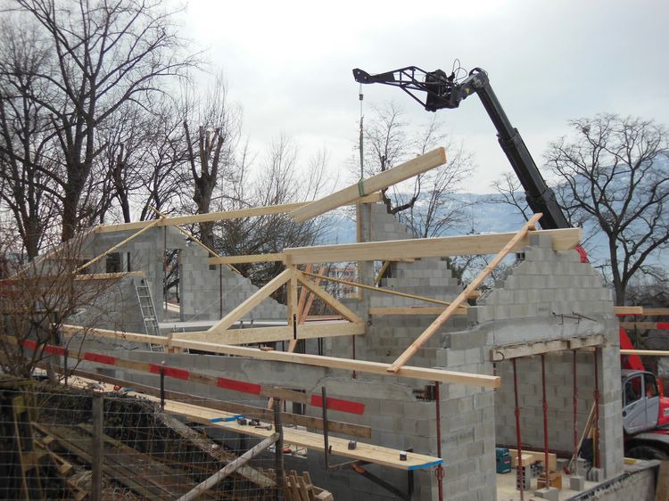 Travaux de charpente couverture zinguerie Saint Martin d'Hres 2013 (2)